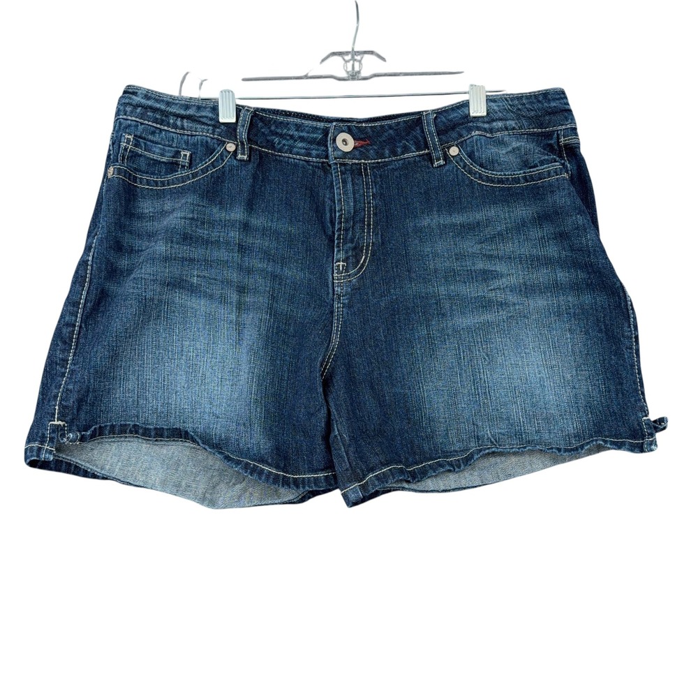 Bootheel Trading  Fairfax Denim Shorts Womens 16 Dark Wash Stretch Western BW514